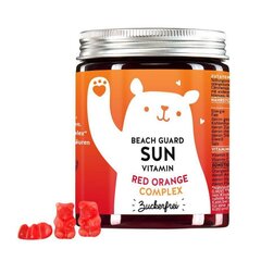 Bears with Benefits Beach Guard Sun Vitamins suhkruvabad kummikarud punase apelsini kompleksiga 60 tk hind ja info | Ilutoodete lisatarvikud | kaup24.ee