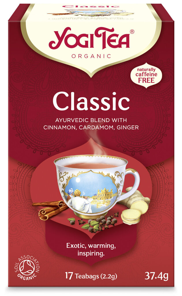 Ökoloogiline tee Yogi Tea Classic, 37,4g hind ja info | Tee | kaup24.ee