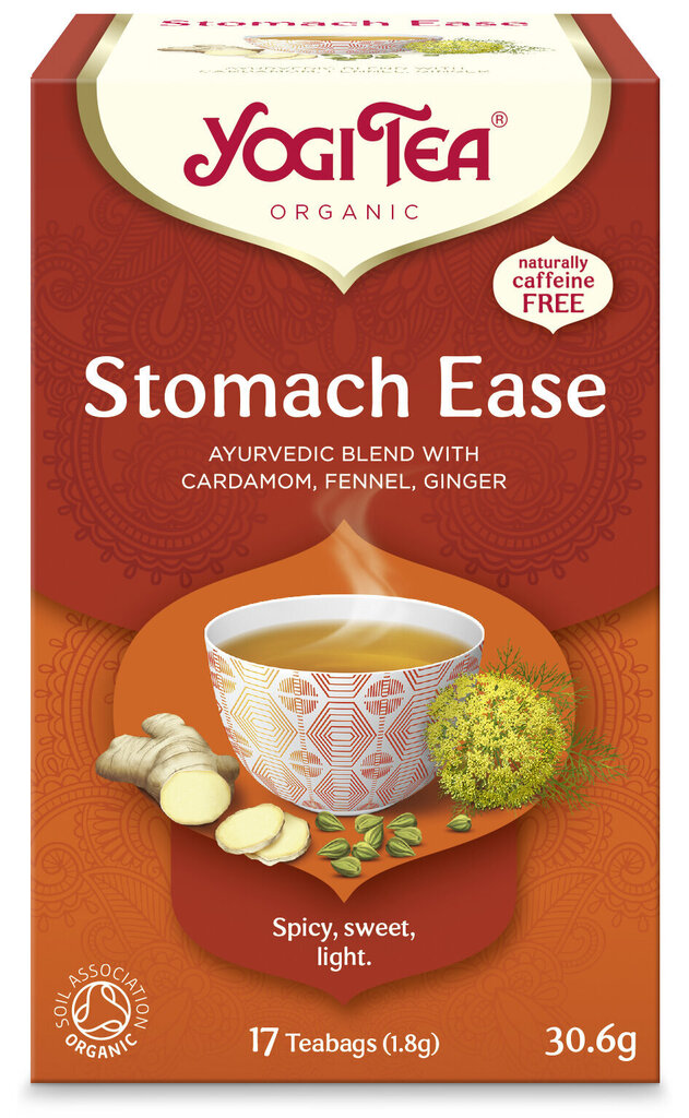 Ökoloogiline Ajurveda tee Yogi Tea Stomach Ease, 30,6 g hind ja info | Tee | kaup24.ee