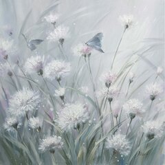 Õlimaal 60x60cm, võililled 2 цена и информация | Картины, живопись | kaup24.ee