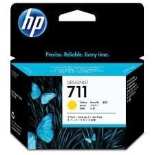 Tindikassett HP 711 (CZ136A), kollane hind ja info | Tindiprinteri kassetid | kaup24.ee