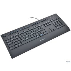 Juhtmega klaviatuur Logitech K280E, RUS, must hind ja info | Klaviatuurid | kaup24.ee