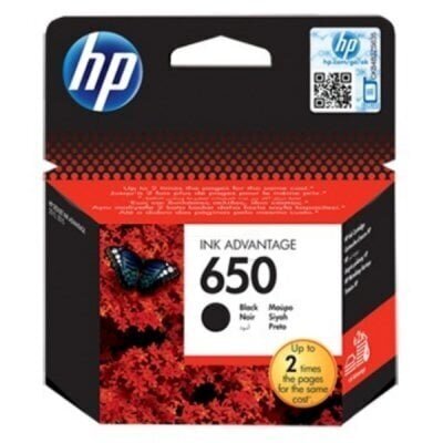 HP 650 printeri tindikassett (CZ101AE), must hind ja info | Tindiprinteri kassetid | kaup24.ee
