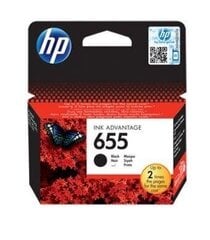 HP 655 tindiprinteri kassett (CZ109AE), must hind ja info | Tindiprinteri kassetid | kaup24.ee