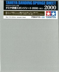 Шлифовальная губка (на поролоновой основе) с зернистостью Tamiya - 2000, 87170 цена и информация | Механические инструменты | kaup24.ee