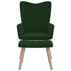 Poilsio kėdė su pakoja, žalia цена и информация | Кресла | kaup24.ee