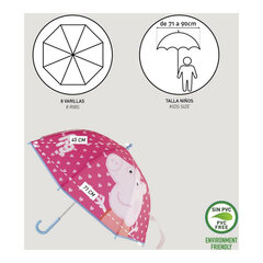 Зонт Peppa Pig, розовый цена и информация | Аксессуары для детей | kaup24.ee
