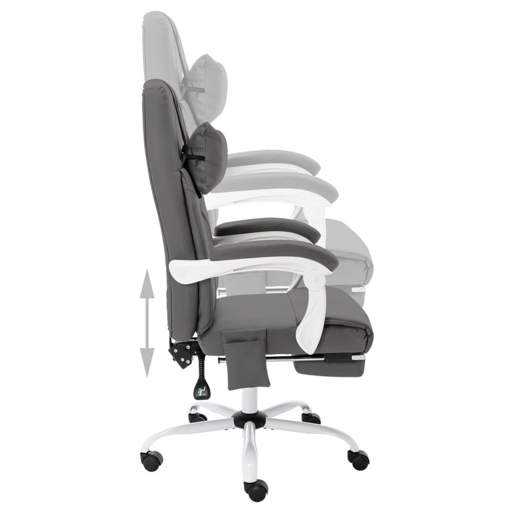 Masažinė biuro kėdė, pilka цена и информация | Kontoritoolid | kaup24.ee