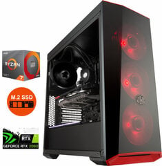 Mdata Gamer Ryzen 7 3800X 8GB 960GB NVME 2TB HDD RTX 2060 6GB Windows 10 цена и информация | Стационарные компьютеры | kaup24.ee