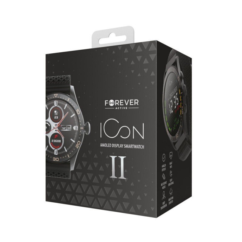 Nutikellad ICON v2 AW-110 must цена и информация | Nutikellad (smartwatch) | kaup24.ee