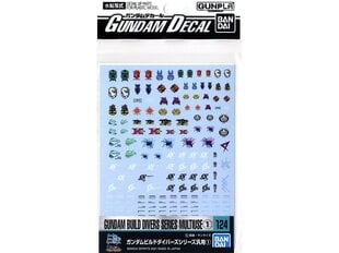 Аксессуары Bandai - Gundam Decal No.124 (HG) Gundam Build Divers Series (1), 61988 цена и информация | Конструкторы и кубики | kaup24.ee