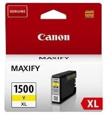 Originaalne Tindikassett Canon PGI-1500XL Kollane hind ja info | Tindiprinteri kassetid | kaup24.ee
