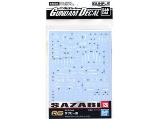 Bandai - Gundam Decal No.126 (RG) Sazabi, 61990 hind ja info | Klotsid ja konstruktorid | kaup24.ee