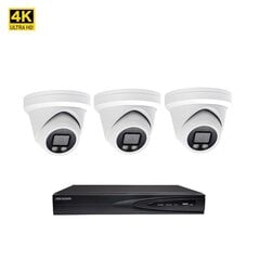 Камера видеонаблюдения 8MP Bullet VAI2385HK Ночное видение + комплект Hikvision NVR 7604 цена и информация | Камеры видеонаблюдения | kaup24.ee