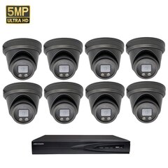 Valvekaamera 8MP Dome VAI2346HKB+ Hikvision NVR 7608 komplekt hind ja info | Valvekaamerad | kaup24.ee