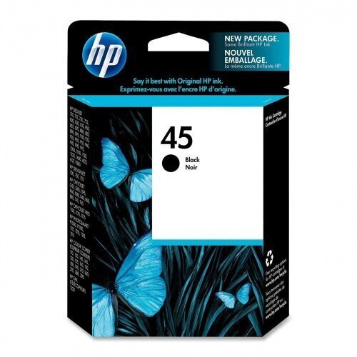 Tint HP 51645A black (45) hind ja info | Tindiprinteri kassetid | kaup24.ee