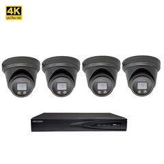 Камера видеонаблюдения 8 MP Dome VAI2385HKB + комплект Hikvision NVR 7604 цена и информация | Камеры видеонаблюдения | kaup24.ee