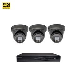 Valvekaamera 8MP Dome VAI2385HKB + Hikvision NVR 7604 komplekt цена и информация | Камеры видеонаблюдения | kaup24.ee