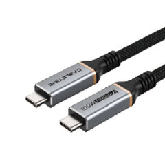 Премиум кабель USB4, USB-C - USB-C, 40Гбит/с, 100Вт, 20В/5A, 8K/60Гц, 1 м цена и информация | Кабели и провода | kaup24.ee