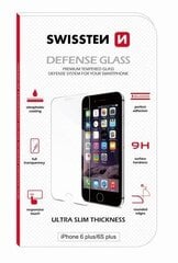 Swissten Ultra Slim Tempered Glass Premium 9H Защитное стекло Apple iPhone 6 Plus / 6S Plus цена и информация | Защитные пленки для телефонов | kaup24.ee