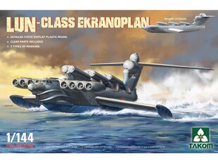 Сборная пластиковая модель Takom - Lun-Class Ekranoplan, 1/144, 3002 цена и информация | Конструкторы и кубики | kaup24.ee