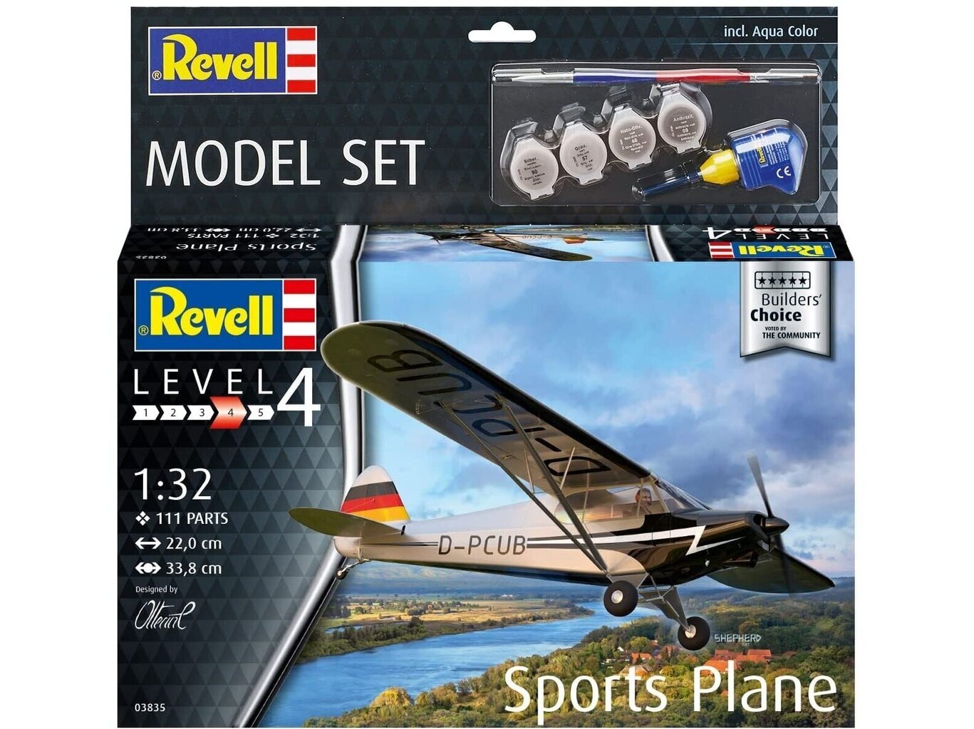 Revell - Sports Plane „Builders Choice“ mudeli komplekt, 1/32, 63835 цена и информация | Klotsid ja konstruktorid | kaup24.ee