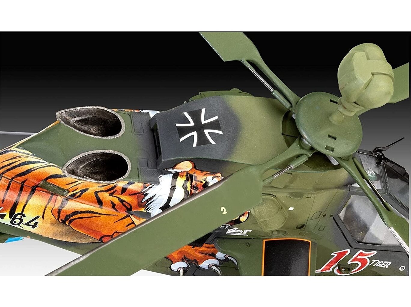 Revell - Eurocopter Tiger 15 Jahre Tiger mudeli komplekt, 1/72, 63839 цена и информация | Klotsid ja konstruktorid | kaup24.ee
