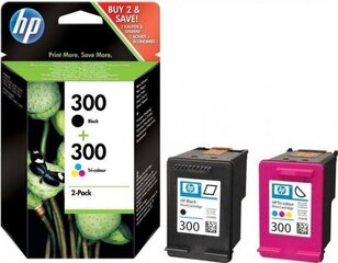 Tindikassett HP 300, kolmevärviline + must hind ja info | Tindiprinteri kassetid | kaup24.ee