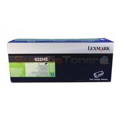 Printerikassett Lexmark 622HE (62D2H0E) Corporate, must, 25 000 lk hind ja info | Laserprinteri toonerid | kaup24.ee
