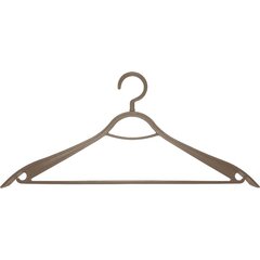 Плечики для одежды 2 шт. пластик Eco Wood Collection< 43 см< ассорти: светло-серый / бежевый / черный цена и информация | Вешалки и мешки для одежды | kaup24.ee