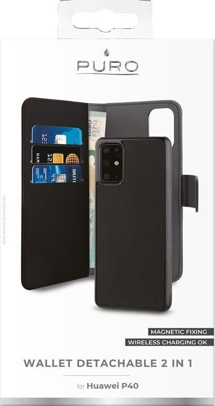 Puro Detachable Case, telefonile Huawei P40, must hind ja info | Telefoni kaaned, ümbrised | kaup24.ee