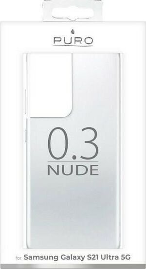 Puro Cover 03 Nude, Samsung Galaxy S21 Ultra jaoks, läbipaistev hind ja info | Telefoni kaaned, ümbrised | kaup24.ee