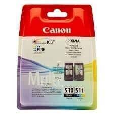 Tindikassett Canon PG-510 CL-511 MX360, must hind ja info | Tindiprinteri kassetid | kaup24.ee