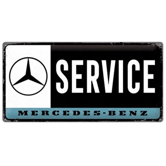 Metallplaat 25x50cm / Mercedes-Benz - Service hind ja info | Sisustuselemendid | kaup24.ee