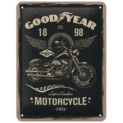 Metallplaat 15x20cm / Goodyear motorcycle hind ja info | Sisustuselemendid | kaup24.ee