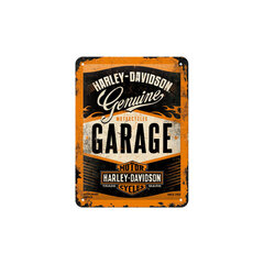 Metallplaat 15x20cm / Harley-Davidson Garage hind ja info | Sisustuselemendid | kaup24.ee