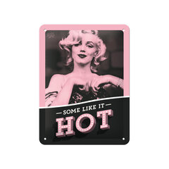 Nostalgic Art металлическая пластина Marylin Monroe - Some like it hot, 15х20 см цена и информация | Детали интерьера | kaup24.ee