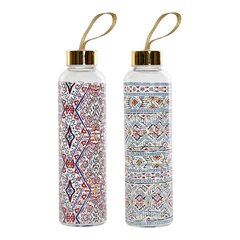 Veepudel DKD Home Decor Mitmevärviline Mosaiik Borosilikaatklaas (2 pcs) hind ja info | Joogipudelid | kaup24.ee