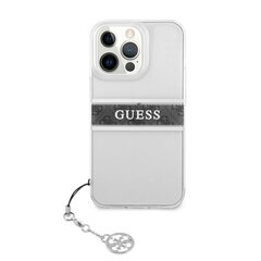 GUHCP13LKB4GGR Guess PU/TPU 4G Grey Stripe Case for iPhone 13 Pro Transparent hind ja info | Telefoni kaaned, ümbrised | kaup24.ee