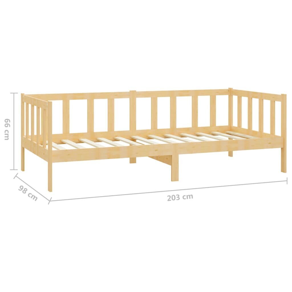 Diivanoodi, 90x200 cm, pruun hind ja info | Voodid | kaup24.ee