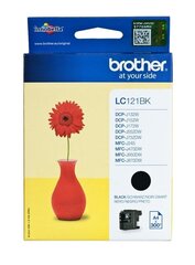 Brother LC-121BK Ink Cartridge, Black цена и информация | Картридж Actis KH-653CR | kaup24.ee