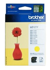 Brother LC-121Y Ink Cartridge, Yellow цена и информация | Картриджи и тонеры | kaup24.ee