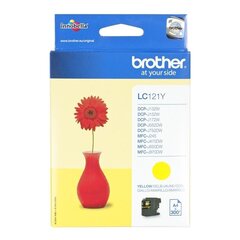 Brother LC-121Y Ink Cartridge, Yellow цена и информация | Картриджи и тонеры | kaup24.ee