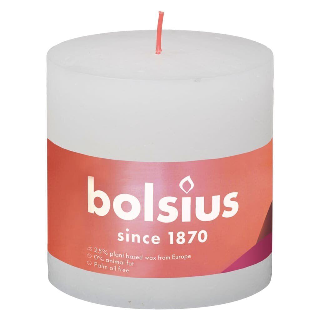 Bolsius küünlad säravad 3tk, valged, silindrikujulised hind ja info | Küünlad, küünlajalad | kaup24.ee
