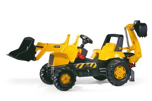 Педальный трактор с двумя ковшами Rolly Toys rollyJunior JCB цена и информация | Игрушки для мальчиков | kaup24.ee