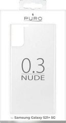 Puro 03 Nude, telefonile Samsung Galaxy S21+, läbipaistev цена и информация | Чехлы для телефонов | kaup24.ee