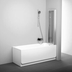 Стенка для ванной Ravak VS3, Размеры: 130 Стекло: Rain цена и информация | Принадлежности для ванн | kaup24.ee