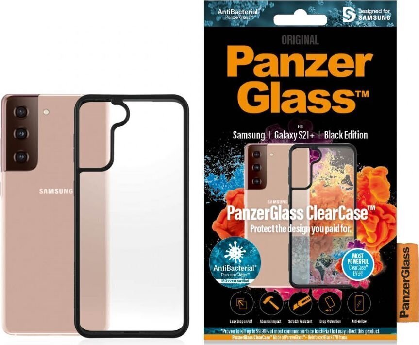 Telefoniümbris PanzerGlass Etui ClearCase BlackFrame Samsung Galaxy S21+ цена и информация | Telefoni kaaned, ümbrised | kaup24.ee