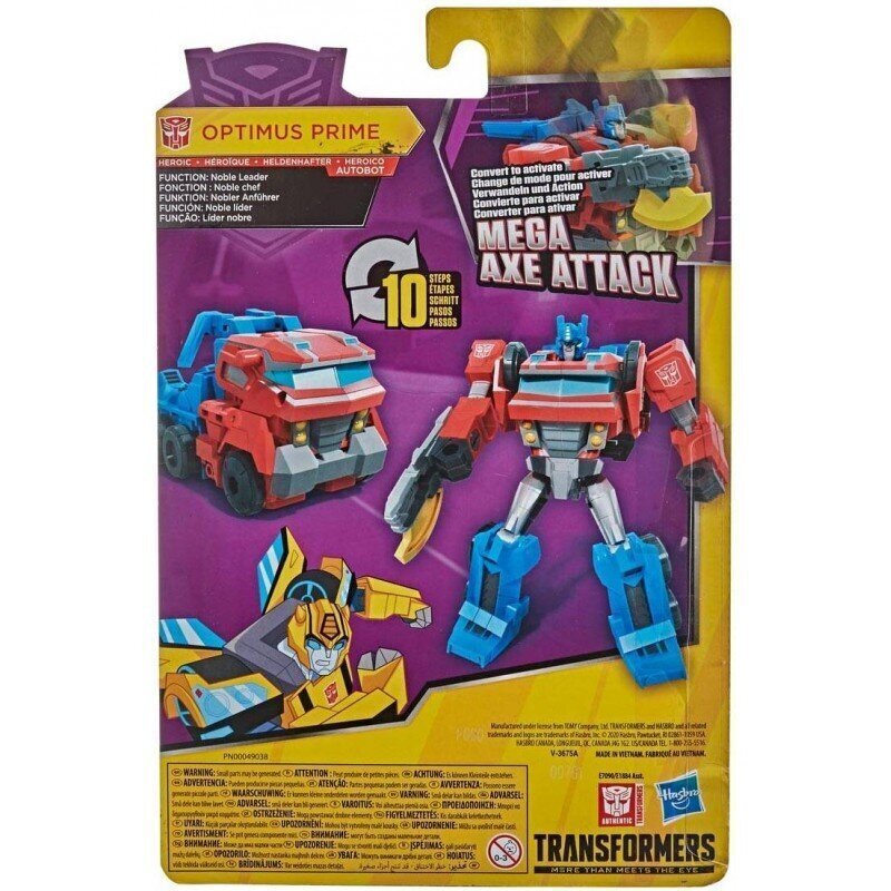 Transformers Bumblebee - cyberverse adventures Mega Axe Attack Optimus Prime / E7090 (12 cm) hind ja info | Poiste mänguasjad | kaup24.ee