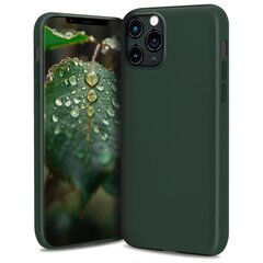 Чехол Moozy Lifestyle для iPhone 13 Pro Max - Силиконовый чехол с матовым покрытием и подкладкой из мягкой микрофибры, Темно-Зеленый цена и информация | Чехлы для телефонов | kaup24.ee